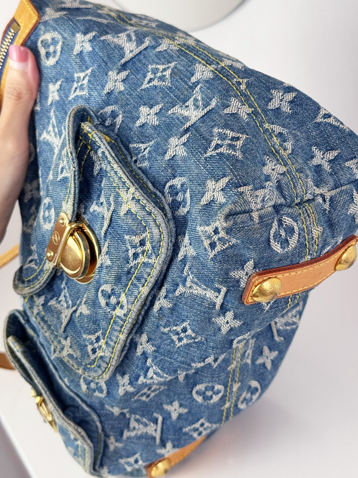 Louis Vuitton Vintage Denim Baggy GM Shoulder Bag