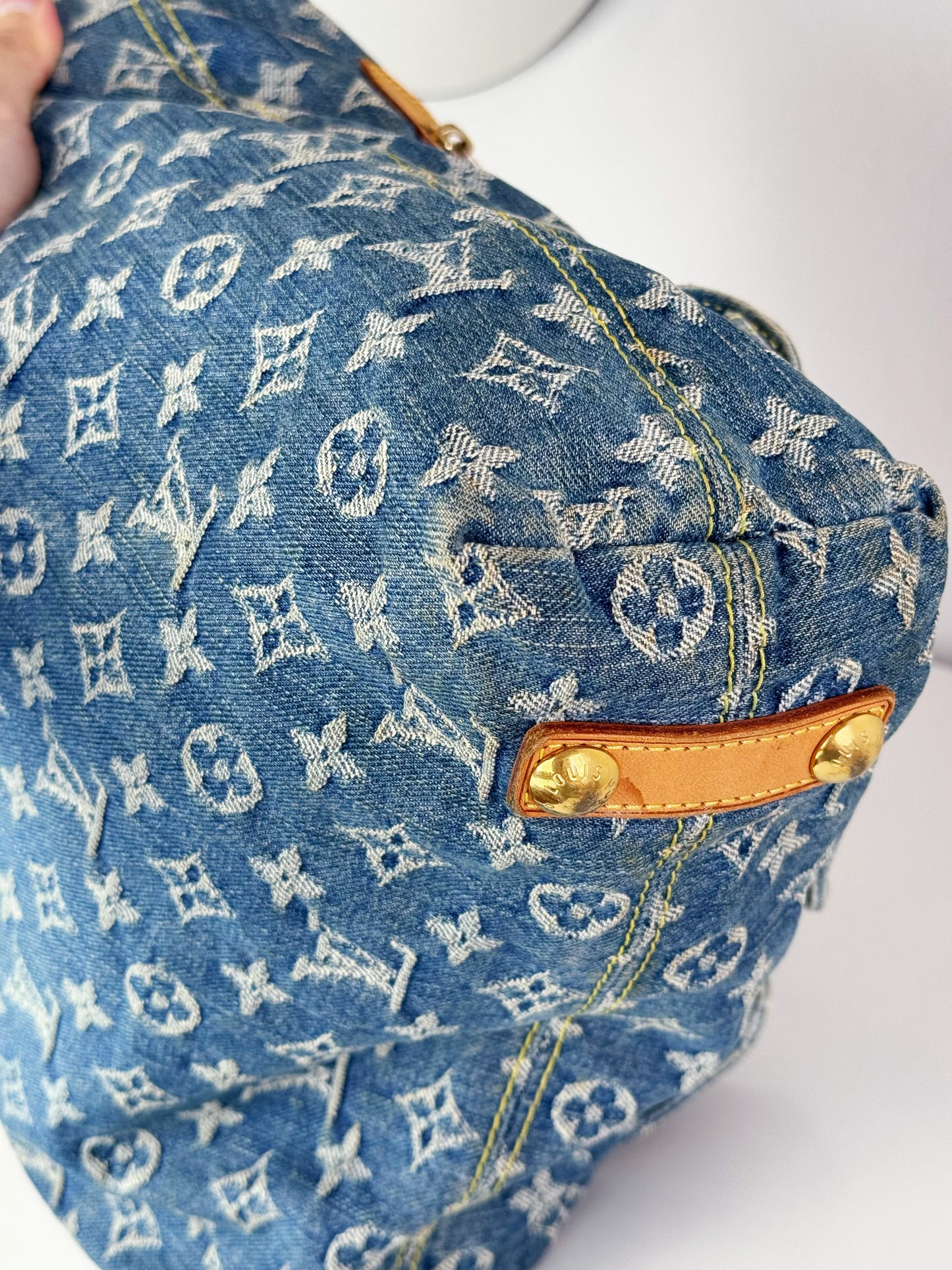 Louis Vuitton Vintage Denim Baggy GM Shoulder Bag