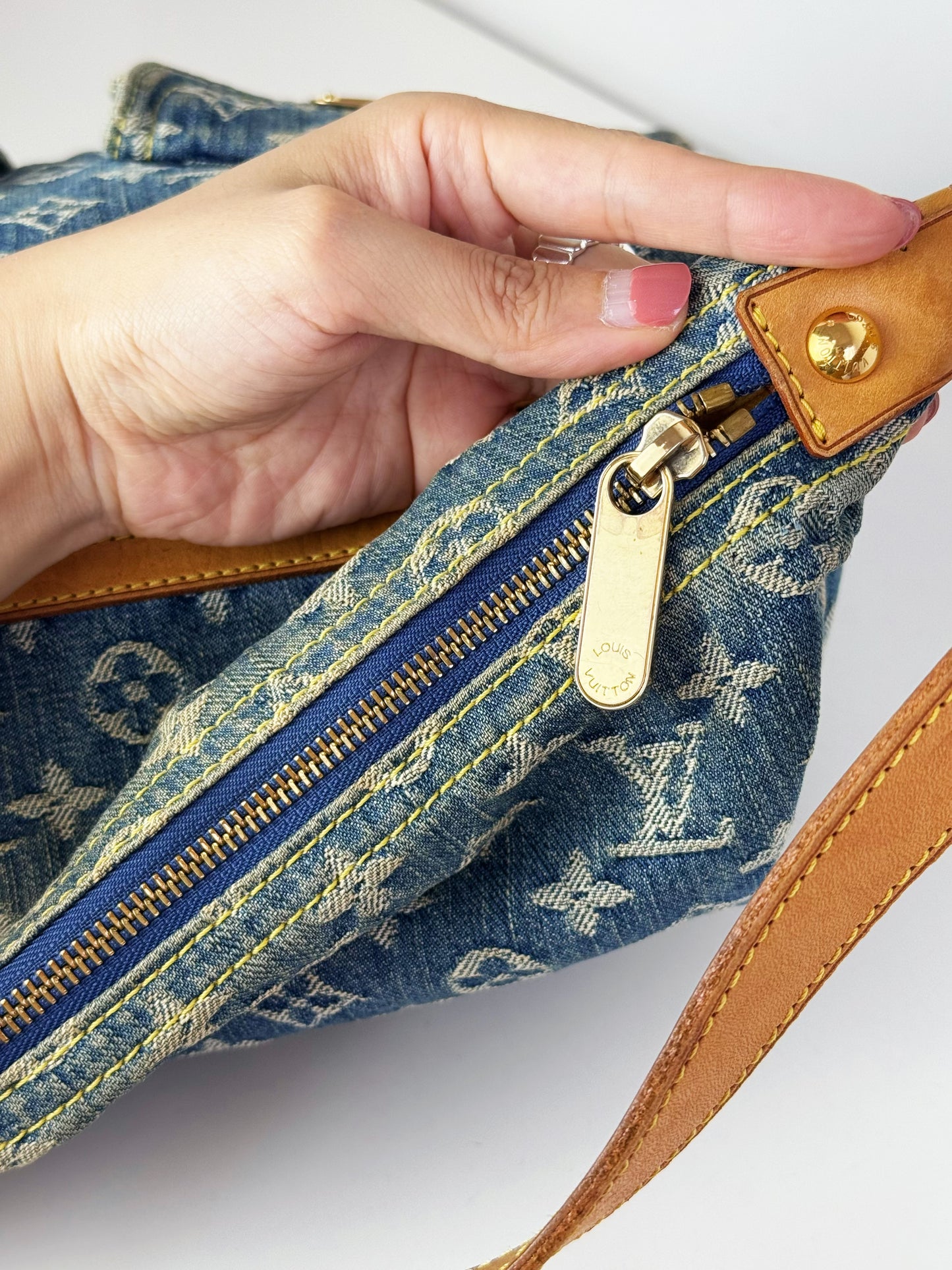 Louis Vuitton Vintage Denim Baggy GM Shoulder Bag