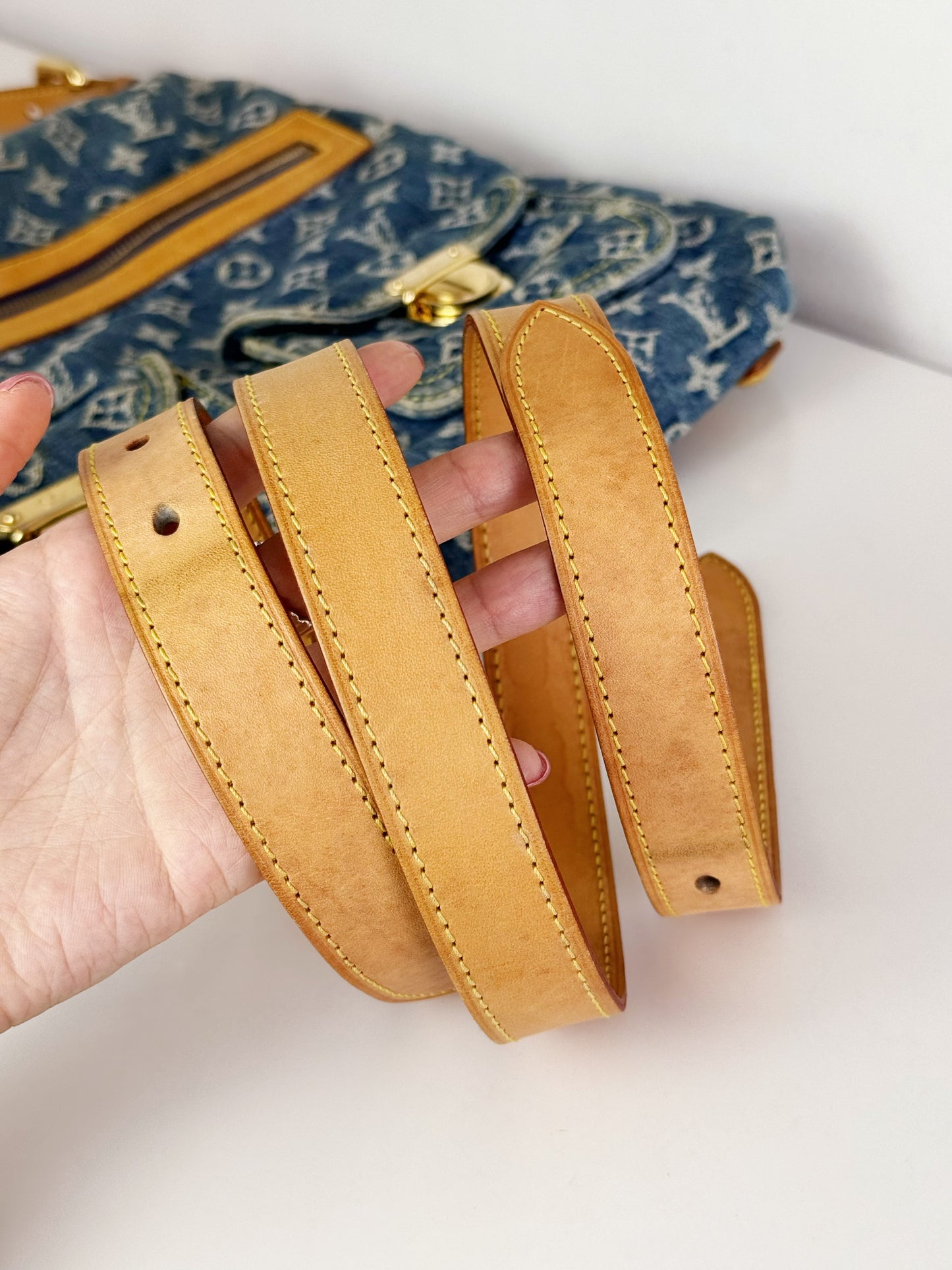 Louis Vuitton Vintage Denim Baggy GM Shoulder Bag