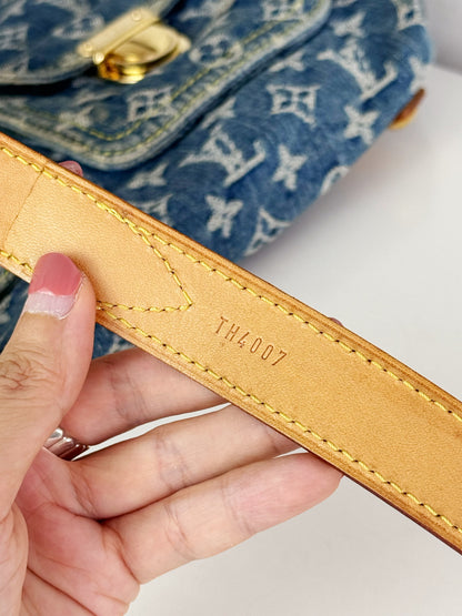 Louis Vuitton Vintage Denim Baggy GM Shoulder Bag