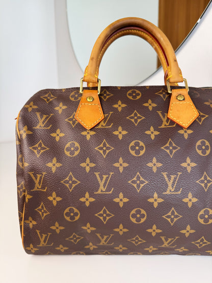 Louis Vuitton Vintage Speedy 30 Handbag Crossbody Bag