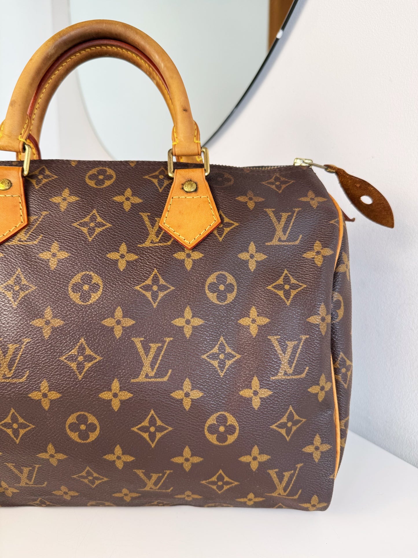 Louis Vuitton Vintage Speedy 30 Handbag Crossbody Bag