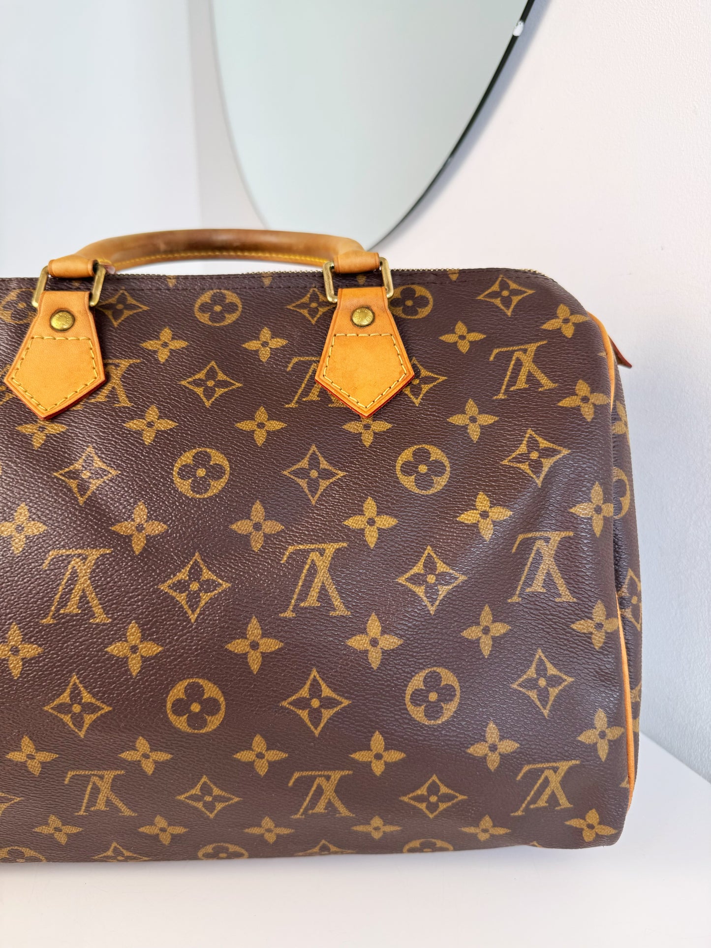 Louis Vuitton Vintage Speedy 30 Handbag Crossbody Bag