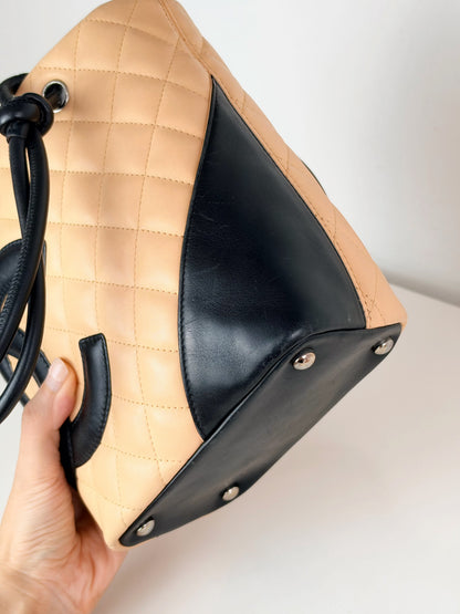Chanel Vintage Mini Cambon Shoulder Tote Bag