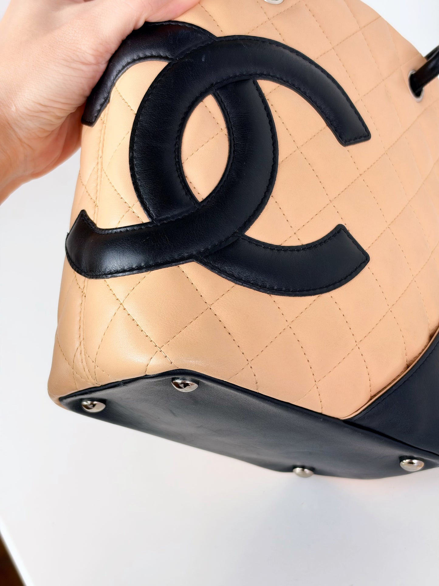 Chanel Vintage Mini Cambon Shoulder Tote Bag