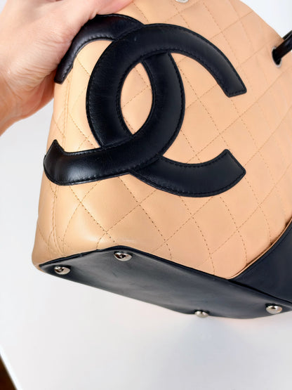 Chanel Vintage Mini Cambon Shoulder Tote Bag