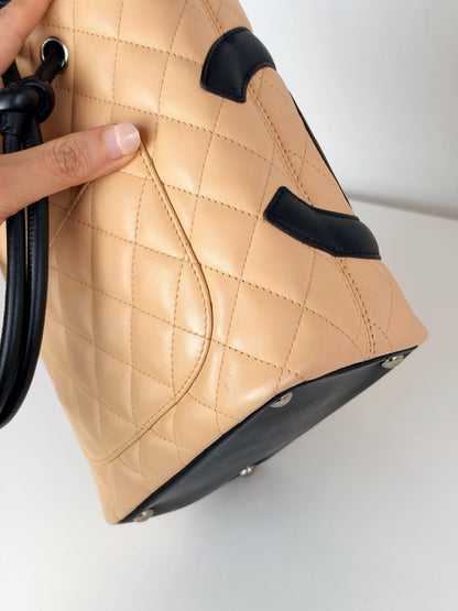 Chanel Vintage Mini Cambon Shoulder Tote Bag