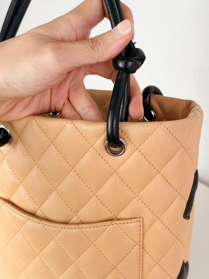 Chanel Vintage Mini Cambon Shoulder Tote Bag
