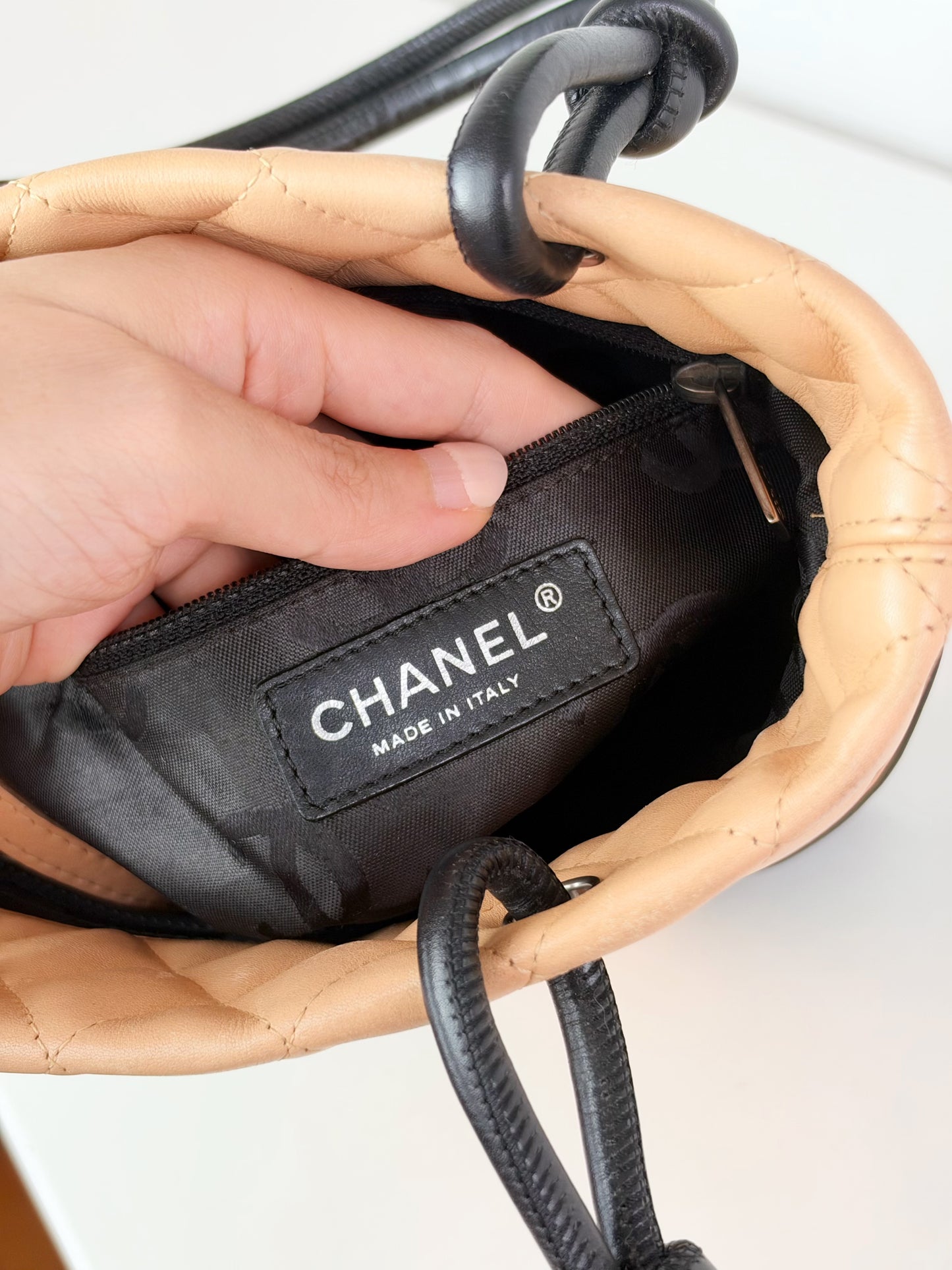 Chanel Vintage Mini Cambon Shoulder Tote Bag