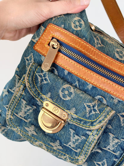Louis Vuitton Vintage Denim Baggy PM Shoulder Bag