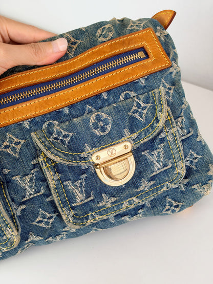Louis Vuitton Vintage Denim Baggy PM Shoulder Bag