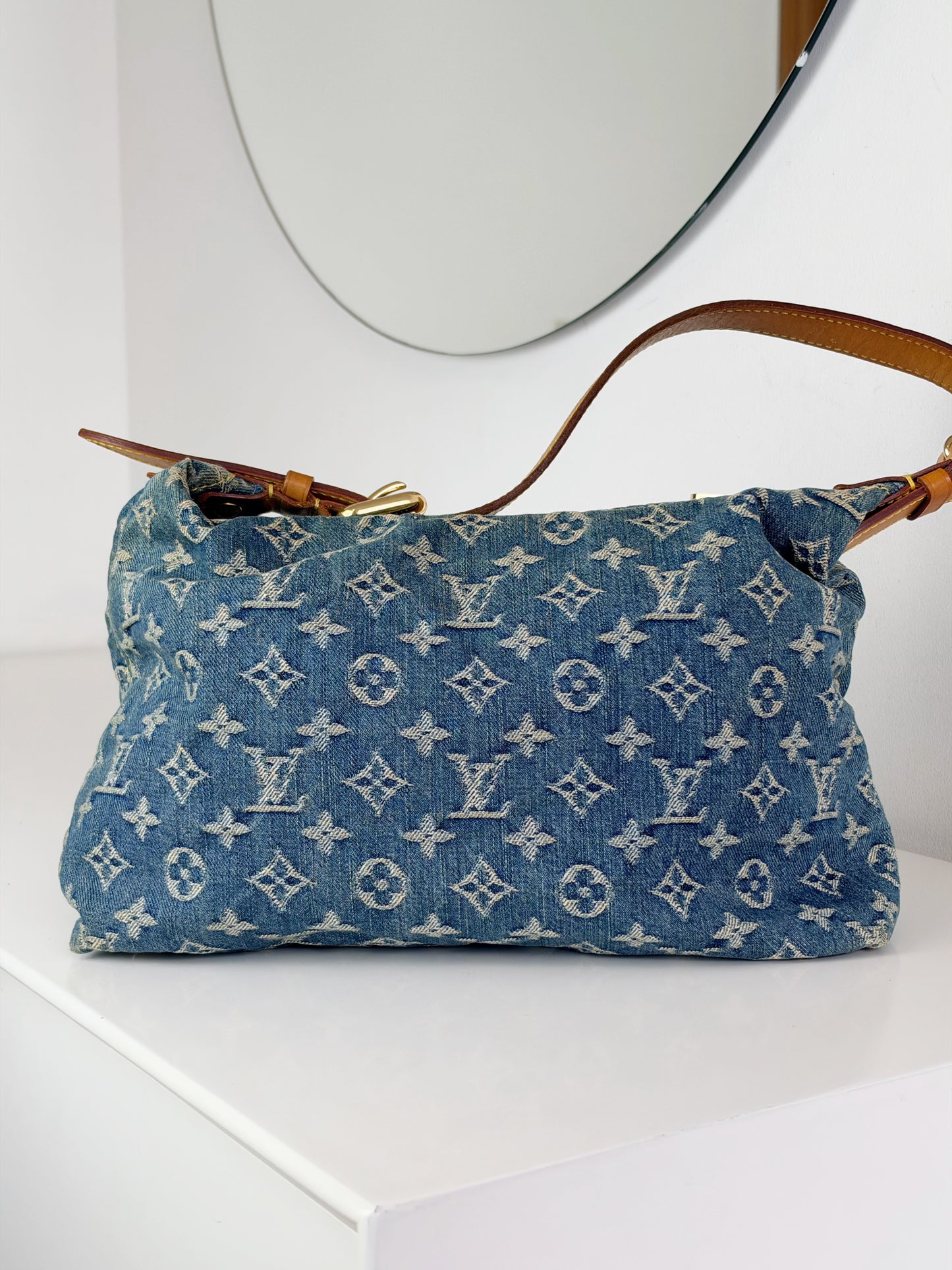 Louis Vuitton Vintage Denim Baggy PM Shoulder Bag