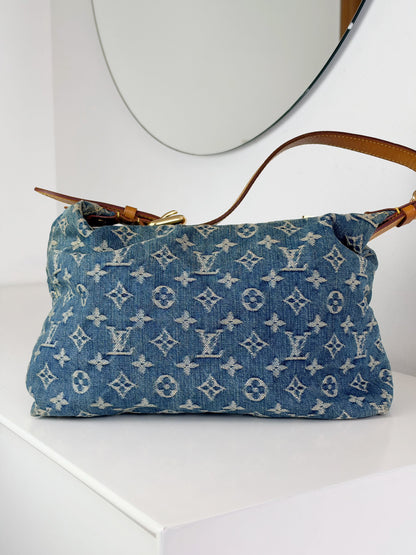 Louis Vuitton Vintage Denim Baggy PM Shoulder Bag