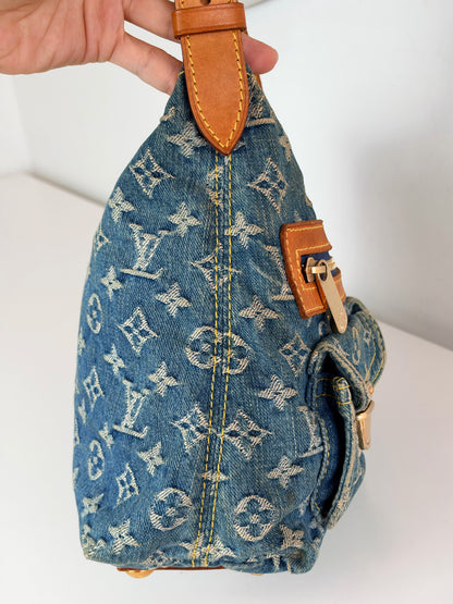 Louis Vuitton Vintage Denim Baggy PM Shoulder Bag