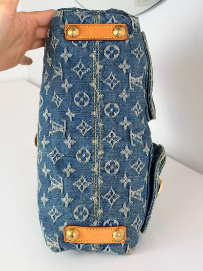Louis Vuitton Vintage Denim Baggy PM Shoulder Bag