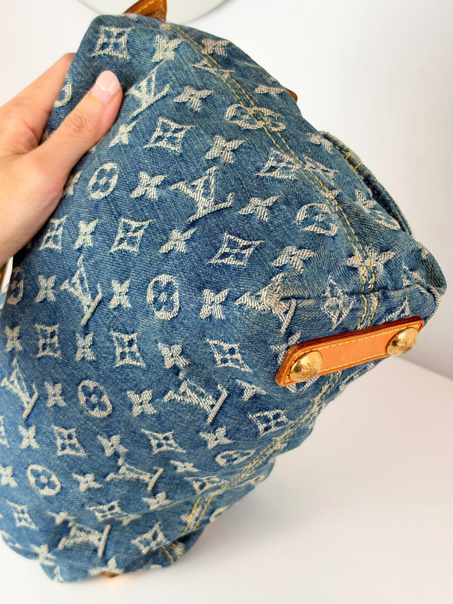 Louis Vuitton Vintage Denim Baggy PM Shoulder Bag