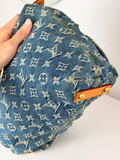 Louis Vuitton Vintage Denim Baggy PM Shoulder Bag