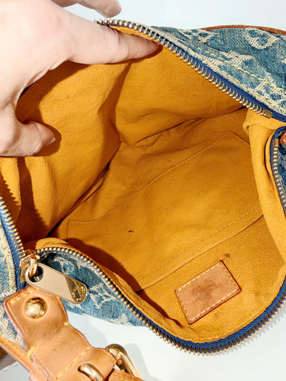Louis Vuitton Vintage Denim Baggy PM Shoulder Bag