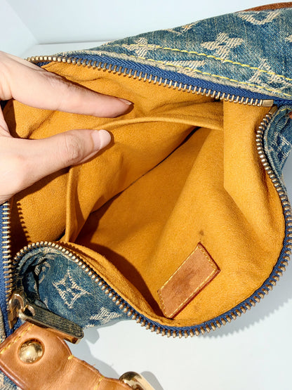 Louis Vuitton Vintage Denim Baggy PM Shoulder Bag