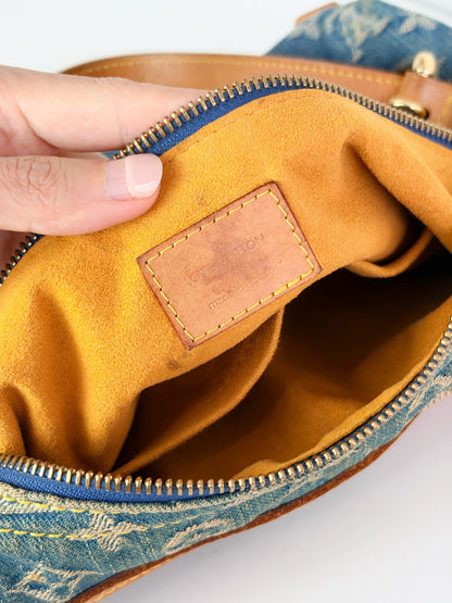 Louis Vuitton Vintage Denim Baggy PM Shoulder Bag