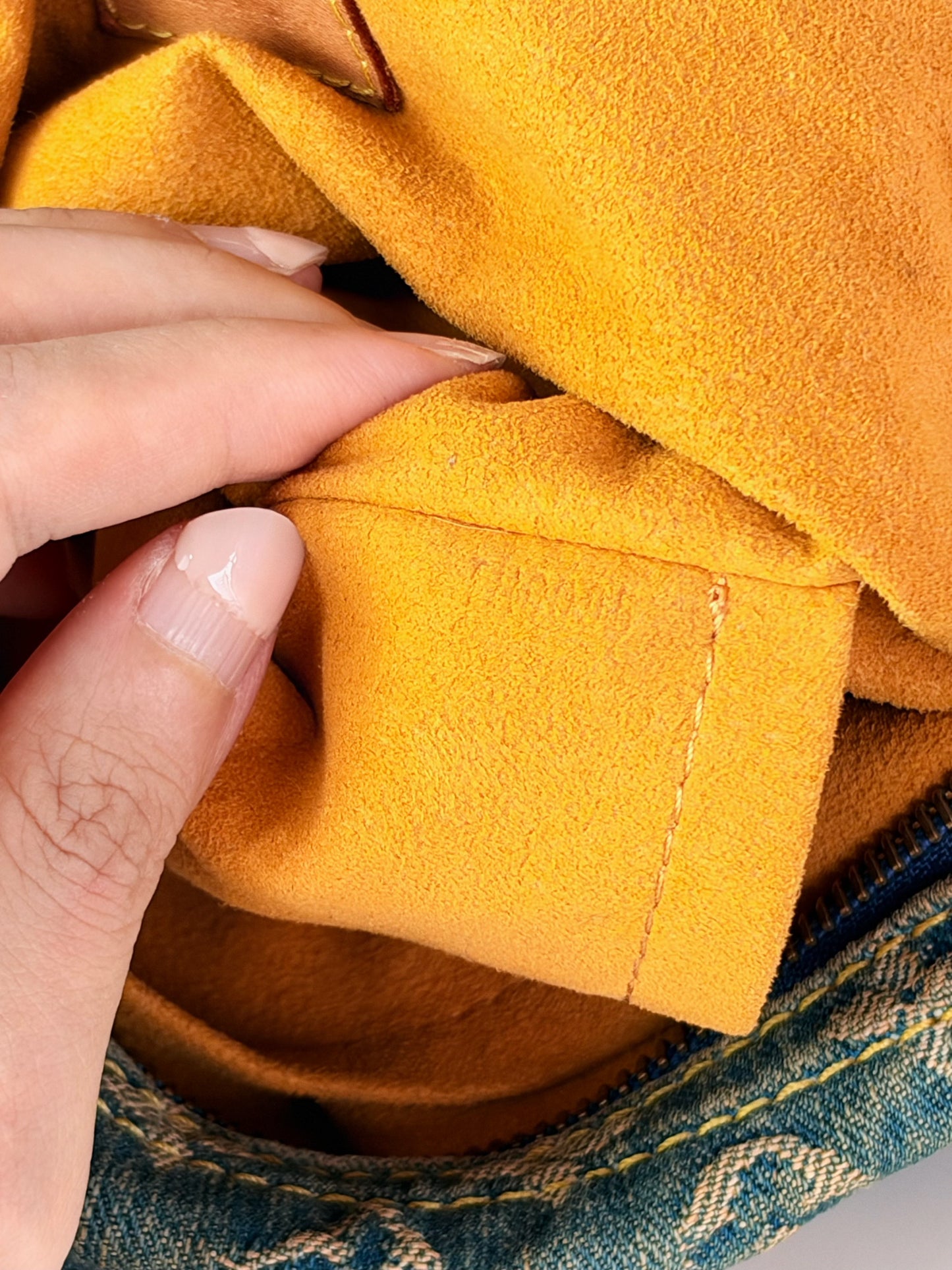 Louis Vuitton Vintage Denim Baggy PM Shoulder Bag