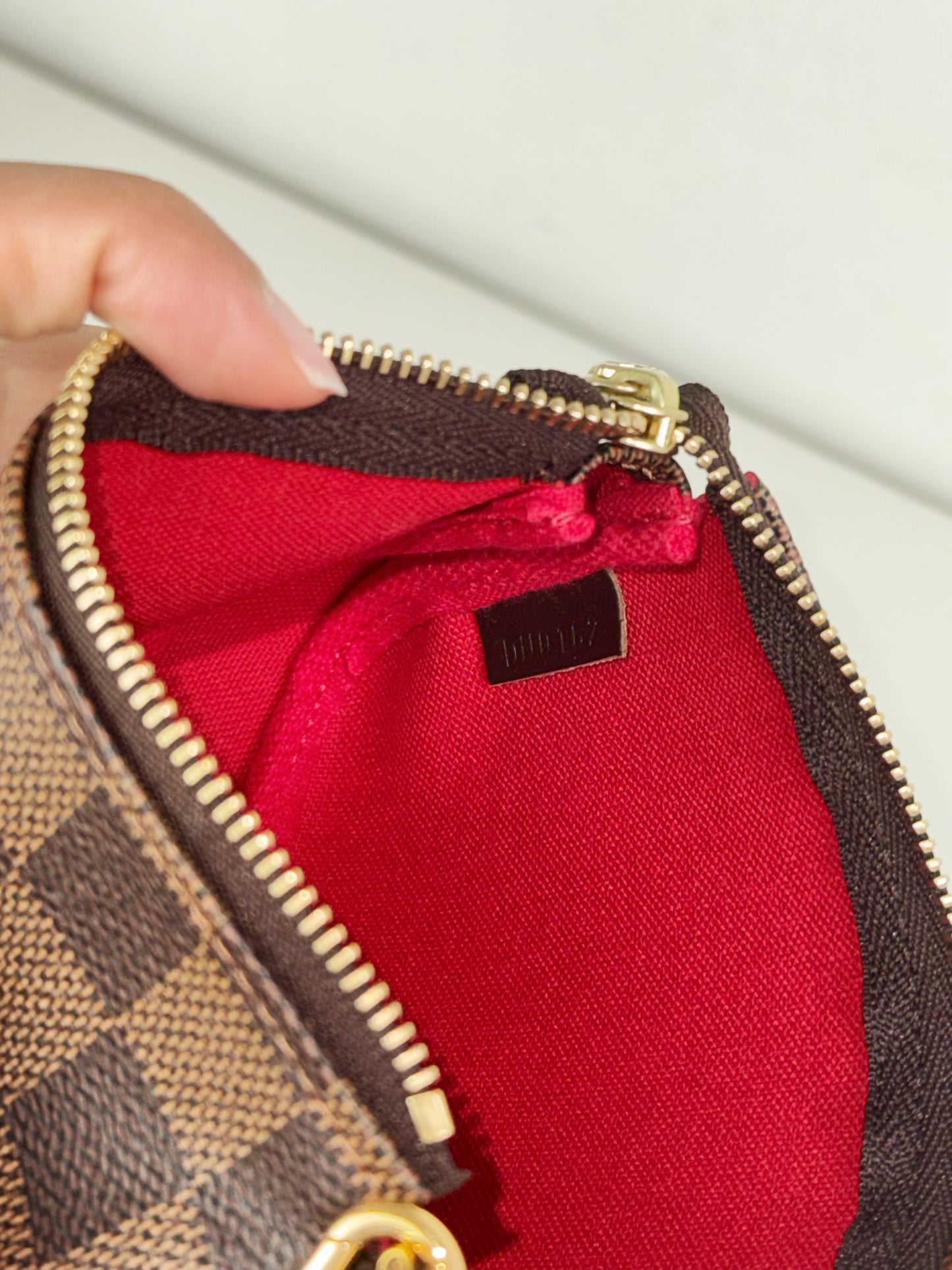 Louis Vuitton Vintage Mini Damier Pochette Accessoires Shoulder Crossbody Bag