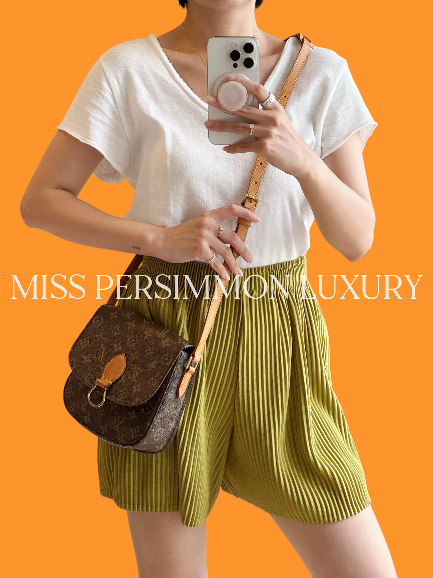 Louis Vuitton Vintage Saint Cloud MM Crossbody Bag