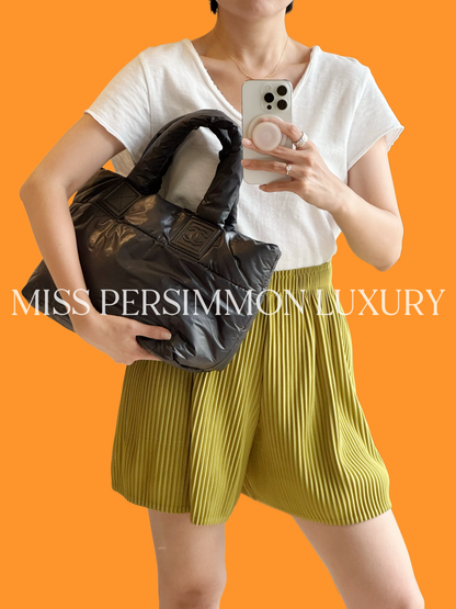Chanel Vintage Coco Cocoon Puffer Tote Shoulder Bag