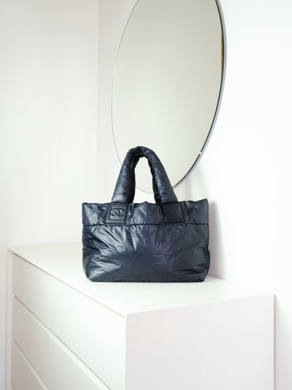 Chanel Vintage Coco Cocoon Puffer Tote Shoulder Bag