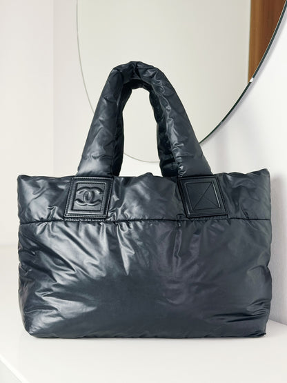 Chanel Vintage Coco Cocoon Puffer Tote Shoulder Bag