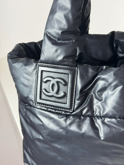 Chanel Vintage Coco Cocoon Puffer Tote Shoulder Bag