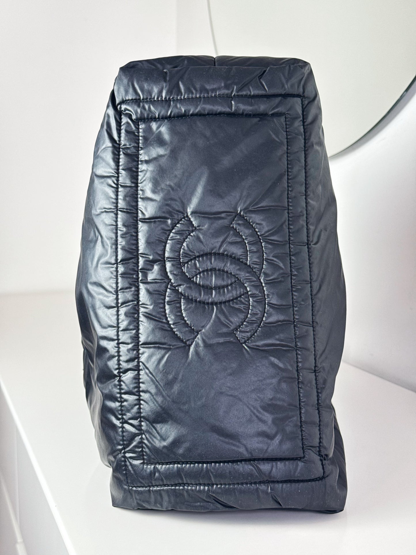 Chanel Vintage Coco Cocoon Puffer Tote Shoulder Bag