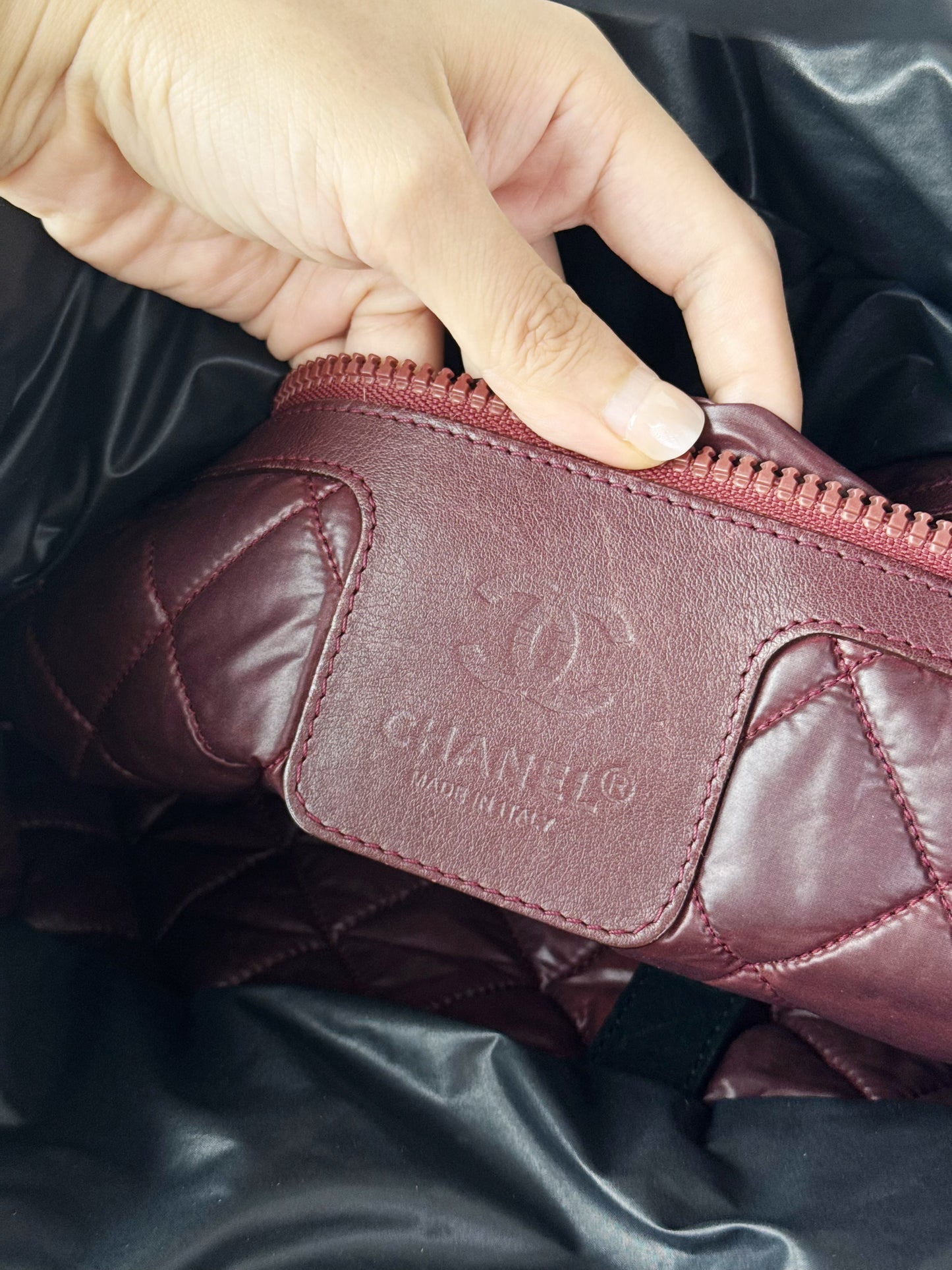 Chanel Vintage Coco Cocoon Puffer Tote Shoulder Bag