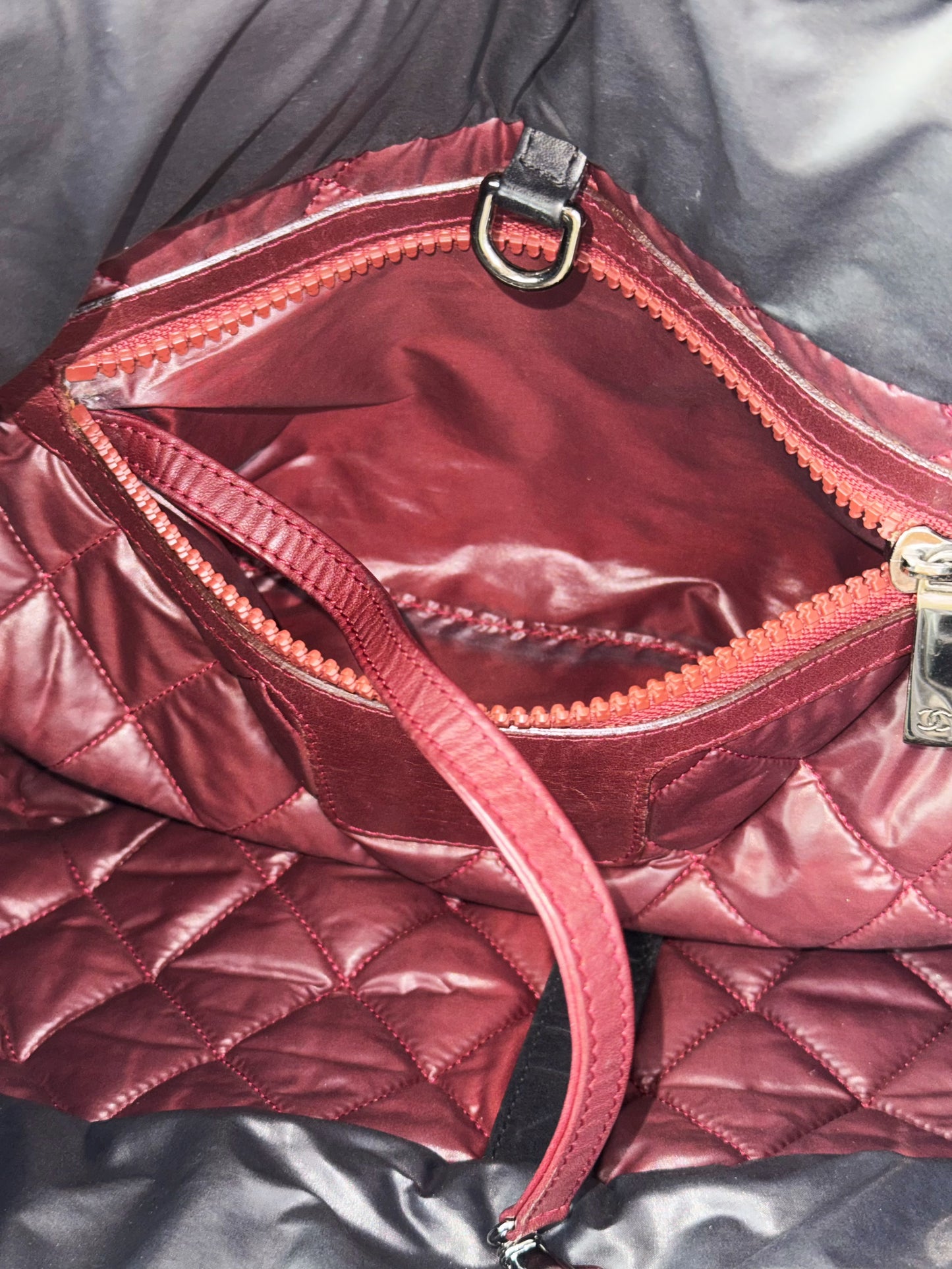 Chanel Vintage Coco Cocoon Puffer Tote Shoulder Bag