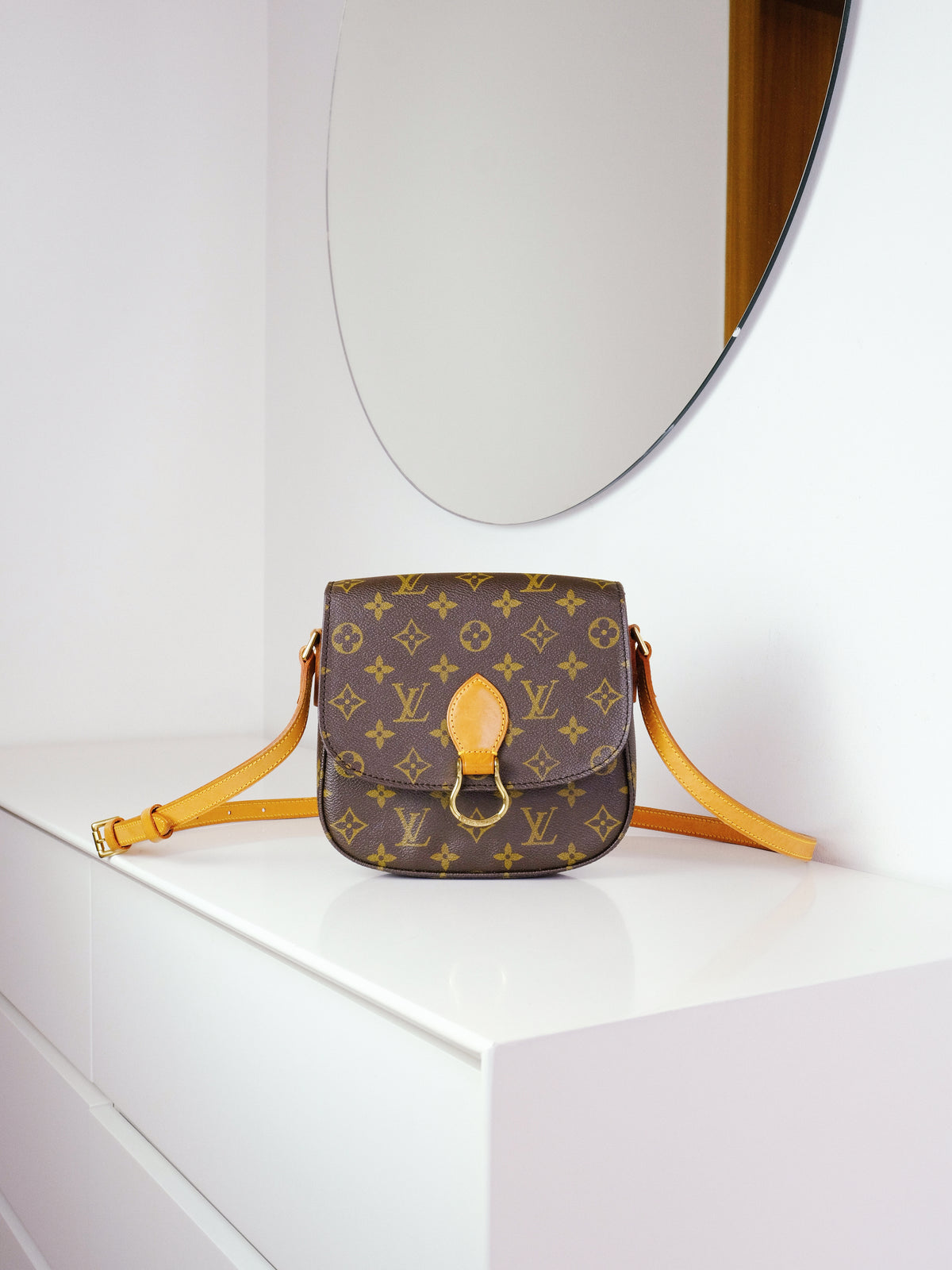 Louis Vuitton Vintage Saint Cloud MM Crossbody Bag