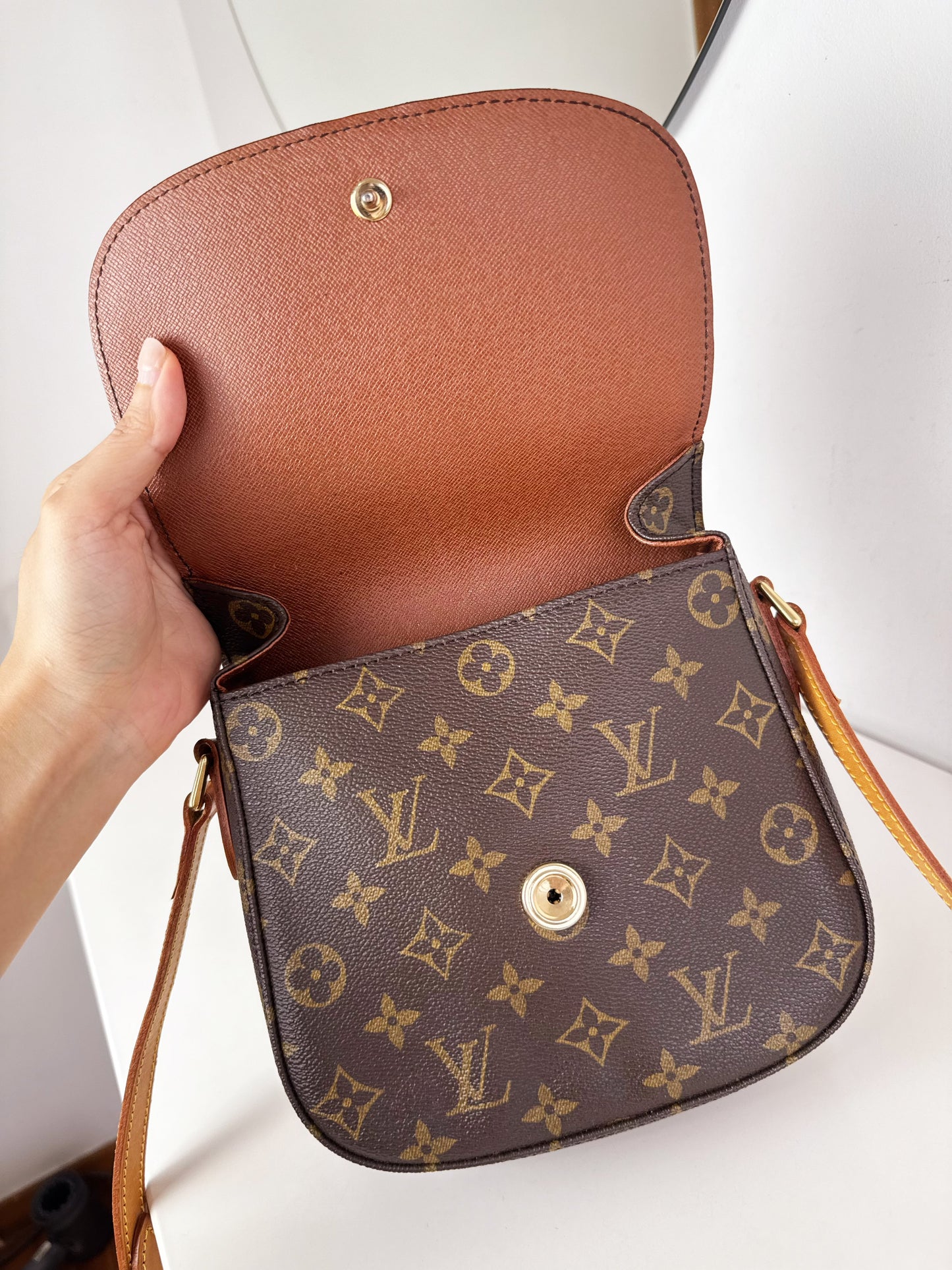 Louis Vuitton Vintage Saint Cloud MM Crossbody Bag