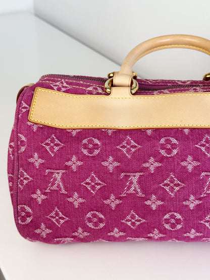 Louis Vuitton Vintage Denim Neo Speedy Handbag