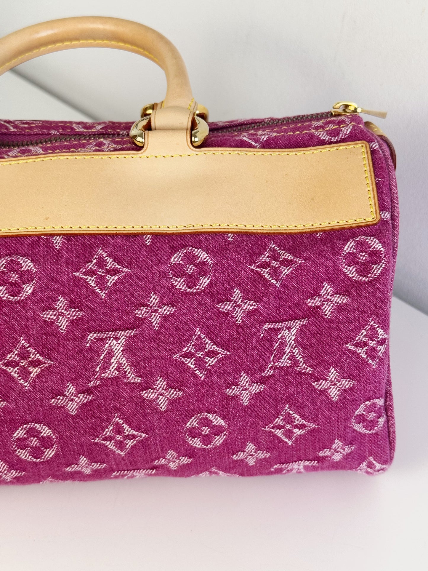 Louis Vuitton Vintage Denim Neo Speedy Handbag