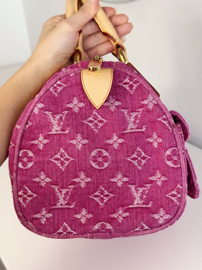 Louis Vuitton Vintage Denim Neo Speedy Handbag