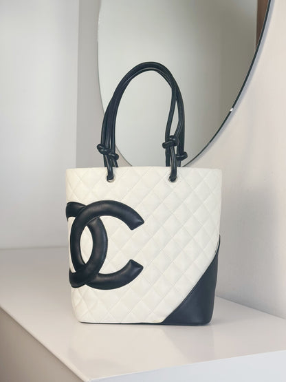 Chanel Vintage Cambon Shoulder Tote Bag