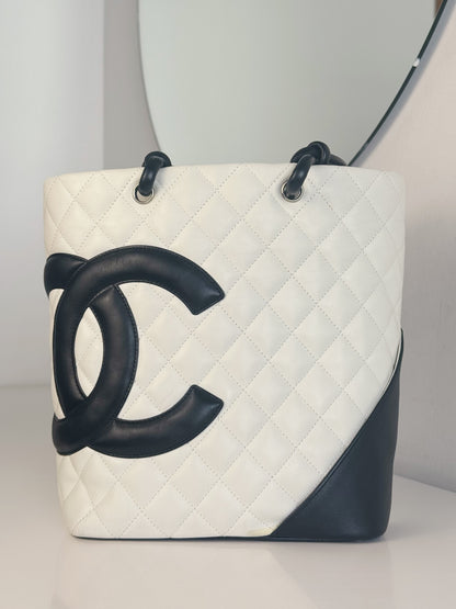 Chanel Vintage Cambon Shoulder Tote Bag