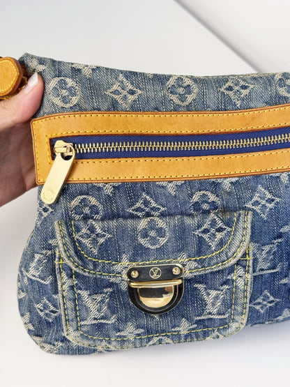 Louis Vuitton Vintage Denim Baggy PM Shoulder Bag