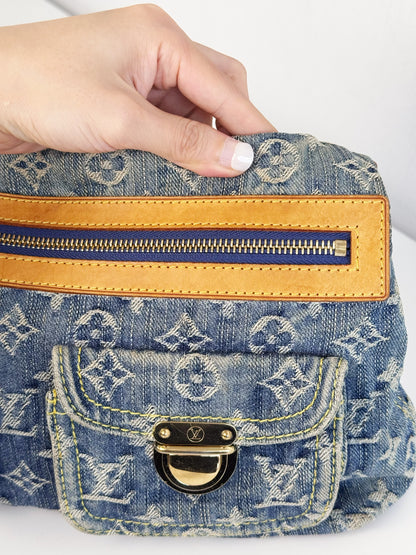 Louis Vuitton Vintage Denim Baggy PM Shoulder Bag