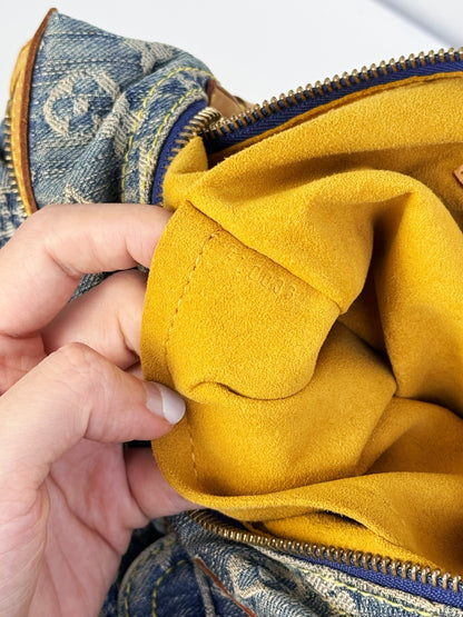 Louis Vuitton Vintage Denim Baggy PM Shoulder Bag