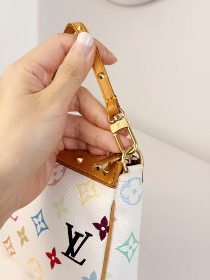 Louis Vuitton Vintage Murakami Takashi Limited Edition Multicolor Pochette Accessoires Shoulder Crossbody Bag