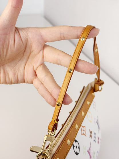 Louis Vuitton Vintage Murakami Takashi Limited Edition Multicolor Pochette Accessoires Shoulder Crossbody Bag
