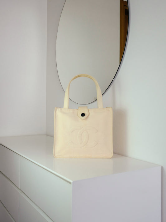 Chanel Vintage Coco Shoulder Tote Bag