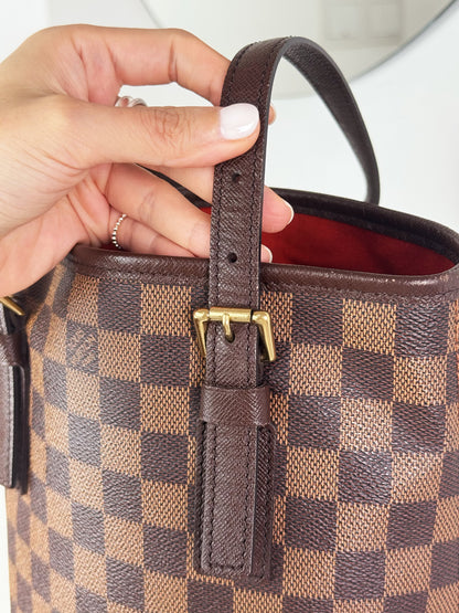Louis Vuitton Vintage Damier Marais Bucket Tote Shoulder Bag