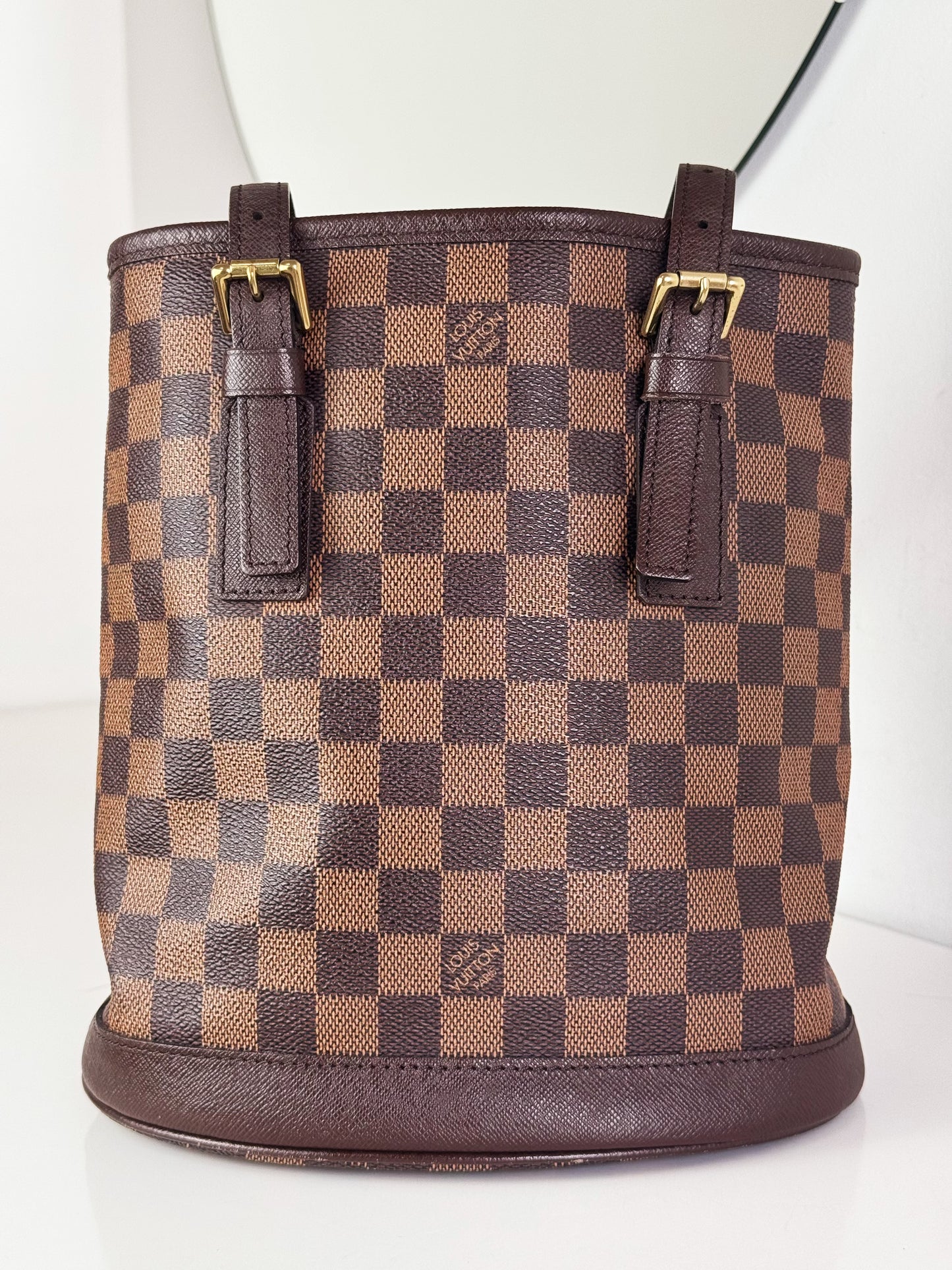 Louis Vuitton Vintage Damier Marais Bucket Tote Shoulder Bag